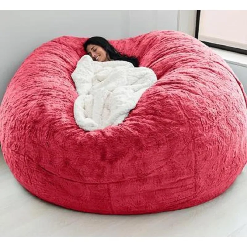 

Red Designer Lazy Bean Bag Sofa Minimalist Nordic Individual Modern Lazy Bean Bag Sofa Boneless Divano Soggiorno Home Furniture