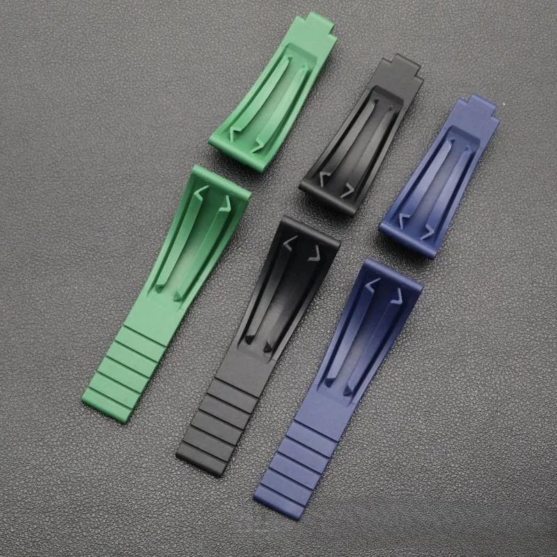 For Rolex Strap DAYTONA SUBMARINER GMT Yacht-Master OYSTERFLEX Glidelock Colorful 20/21mm Soft Nature Rubber Watchband
