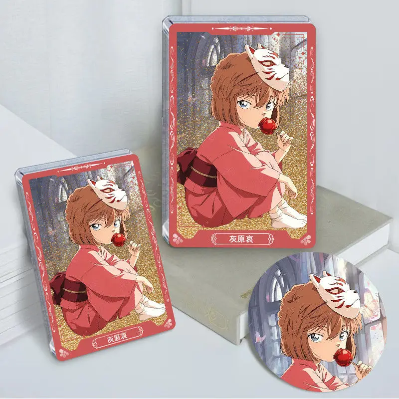 

Новая аниме-фигурка Детективного Конана Sherry Haibara Ai Anita Hailey Кимоно Значок и песок - струящийся орнамент Сумка Подвеска Игрушка Подарки