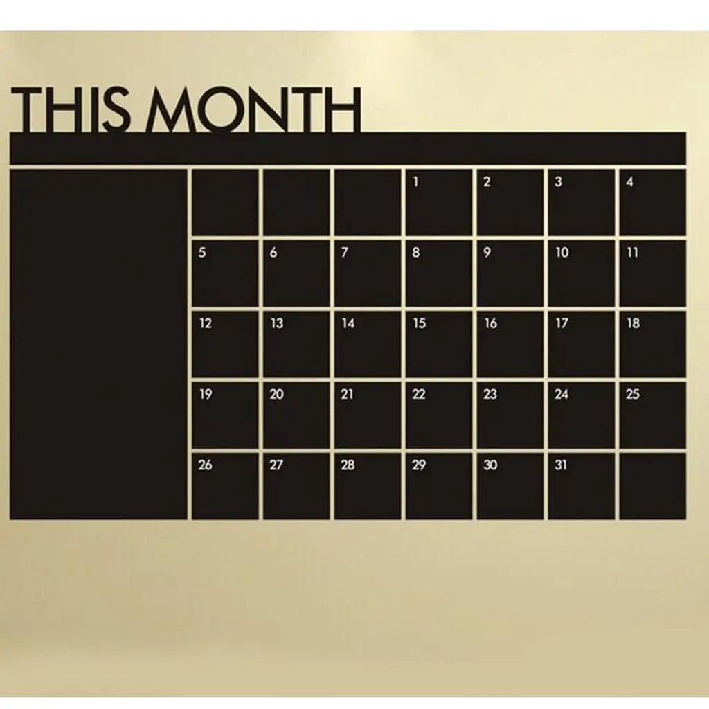 Easy Clean PVC Wall Sticker for Schedule Planning with Decorative Office Home Art
