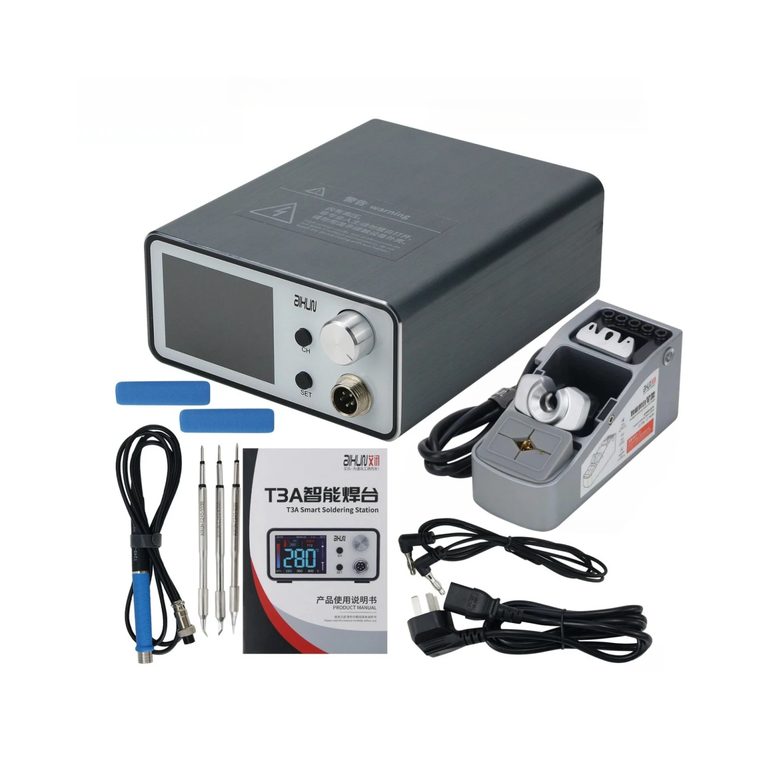 Aixun T3A 200W Smart Soldering Station Compatible T12 T245 Soldering Handle PCB BGA Motherboard Repair Welding Tool