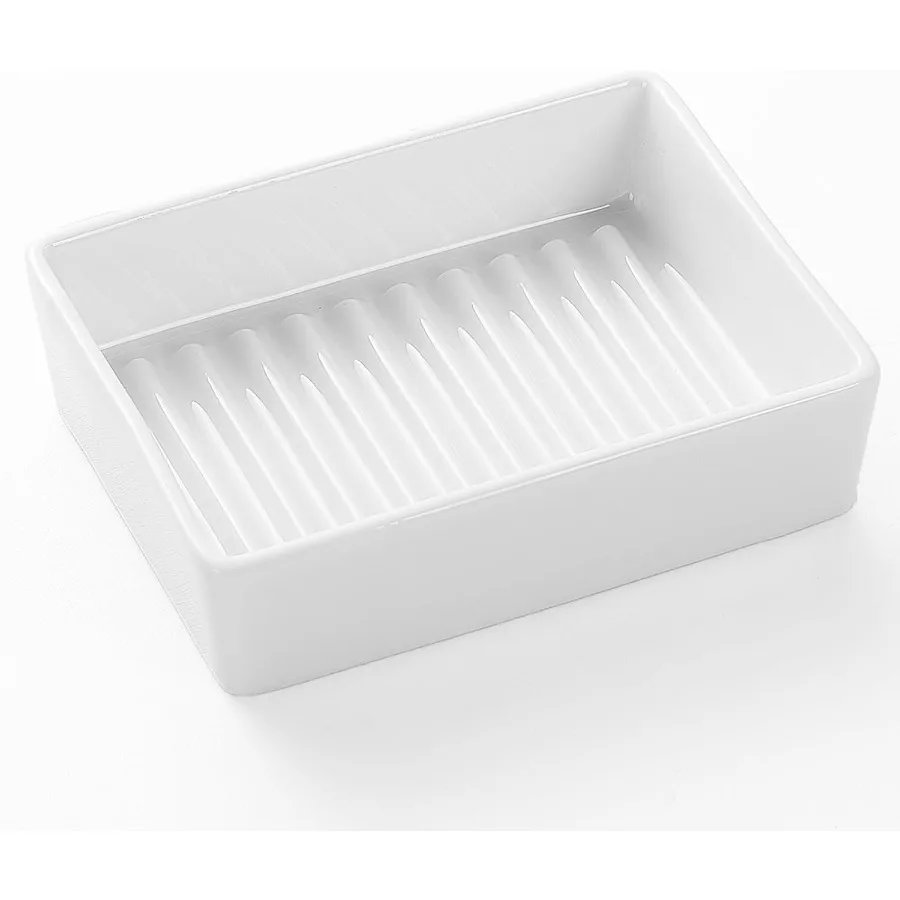 

Белая прямоугольная мыльница, современный керамический держатель для мыла для рук, нескользящий держатель для мыла, поднос для мыла для ванной комнаты, кухонная раковина Sr Counte