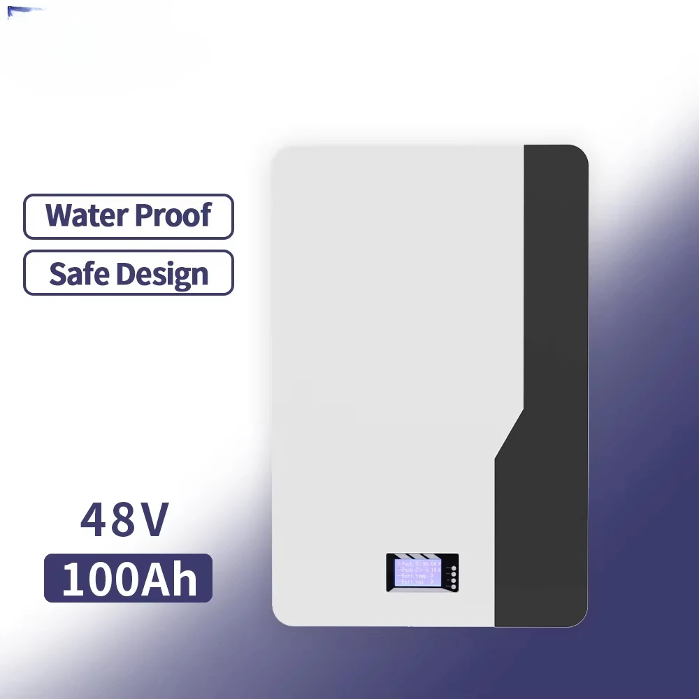 2026-48V 51.2V 100Ah 200Ah 5kW 10kW Wall-mounted lithium iron phosphate battery, a replacement for solar panels
