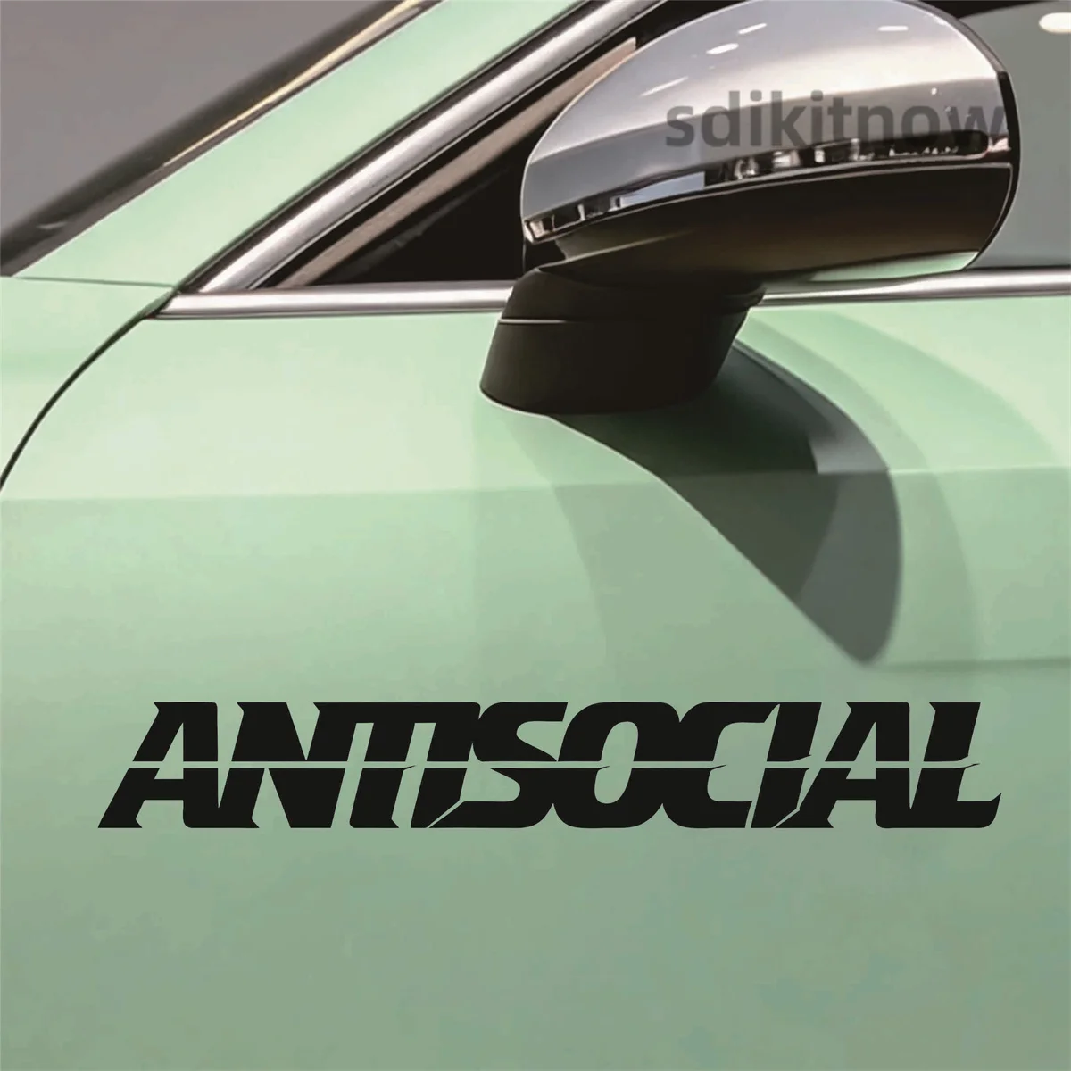 Antisocial Vinyl JDM  Decal Waterproof Drift Window Door Styling Accessory For Toyota Honda Volkswagen BMW Audi Nissan MINI