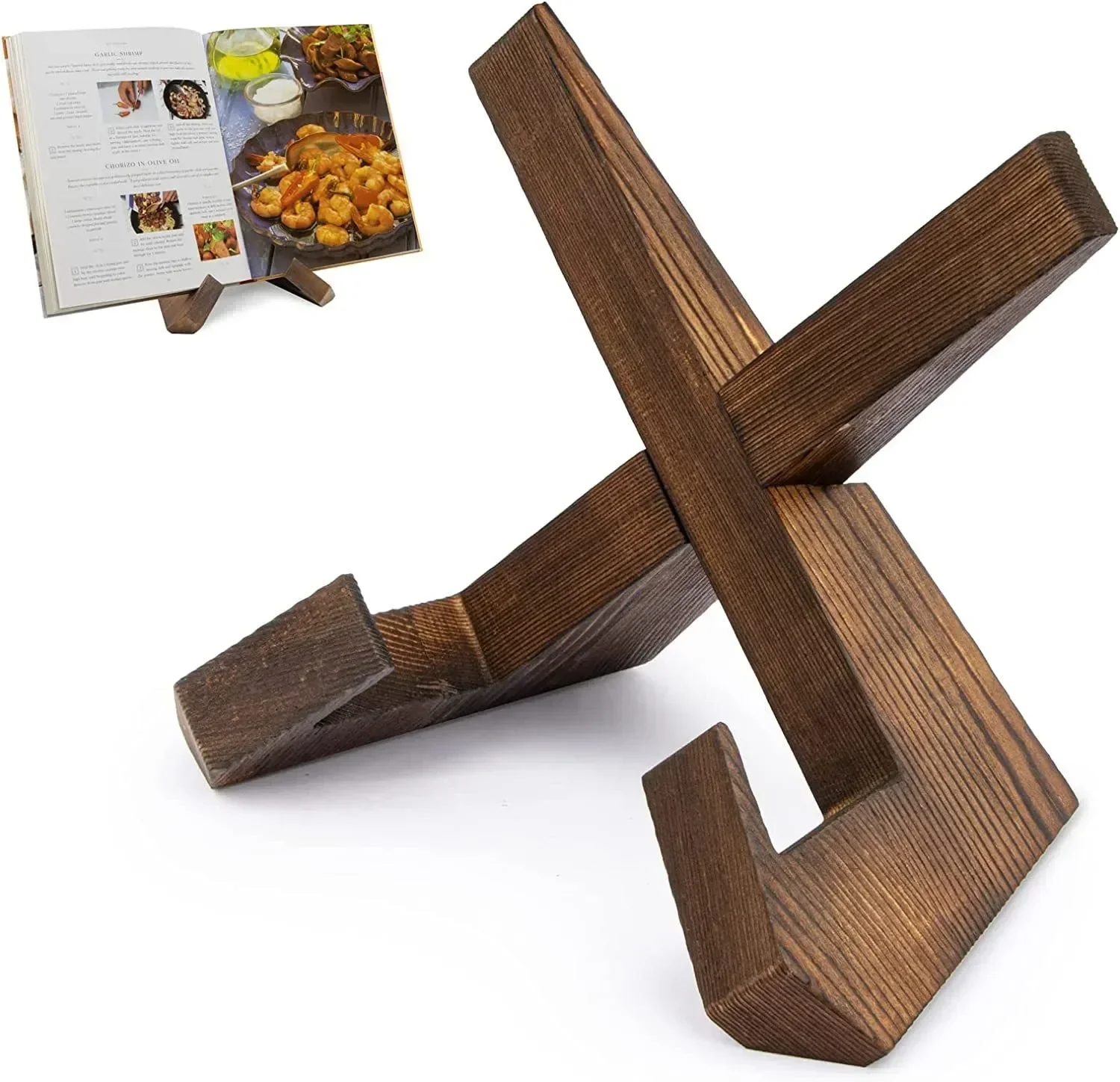 

Wooden Recipe Book Stand Record Photo Display Rack Plate IPad Holder Table Easel Stand Cookbook Holder Kitchen