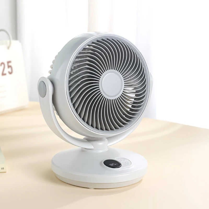 Smart Home Charging Mute Electric Fan Home Desktop Desktop Air Circulation Fan Portable Small Fan Custom Gift Factory Wholesale