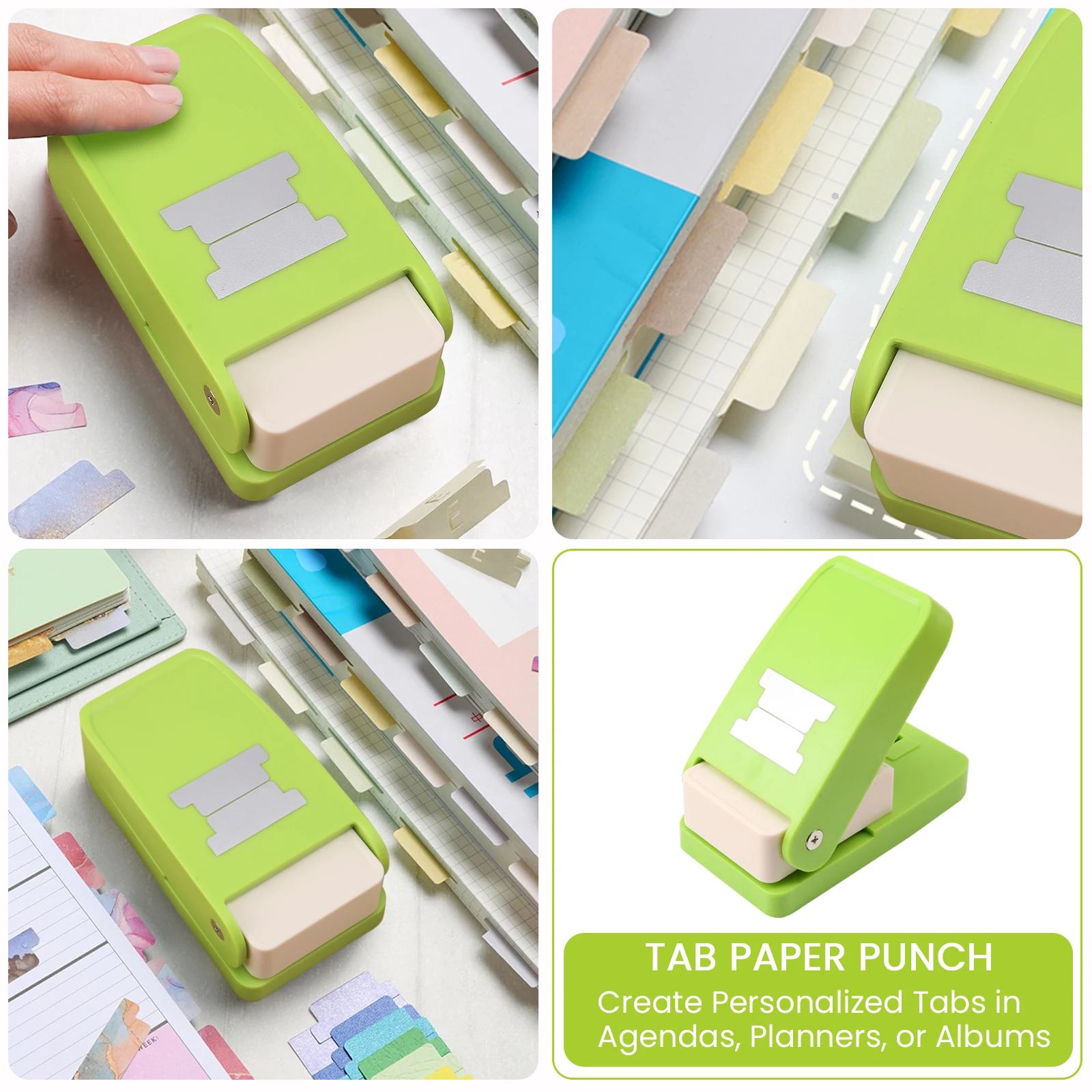 Imagem -05 - Tab Paper Punch File Tab Puncher para Calendários ou Álbuns Ideal para Tabs Scrapbook Diários Tabs Bíblia