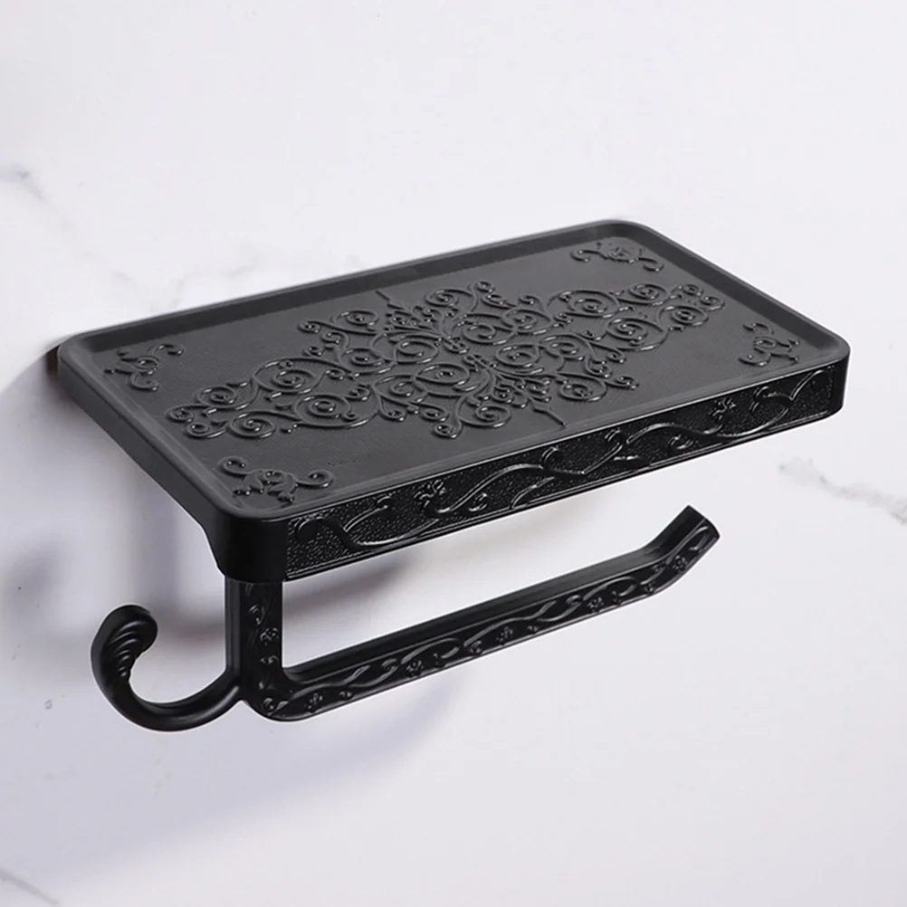 

Набор из 1 предмета: ретро-держатель для туалетной бумаги из алюминия, настенный органайзер для ванной комнаты, полка для туалетных принадлежностей