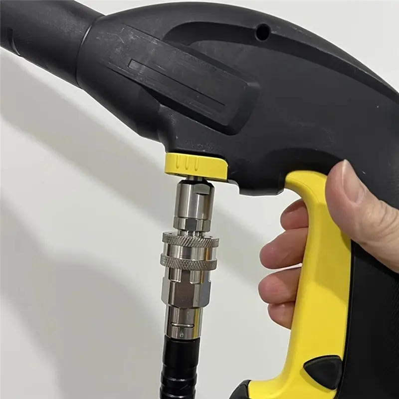 AA94-Hose Quick Connector Set For Karcher Water High Pressure Washer Adapter 3/8 Quick Plug Anti-Winding Conversion Joint
