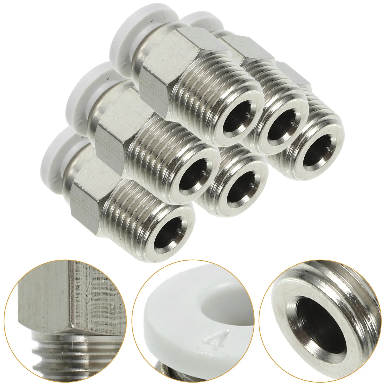 

10 шт. металлических соединителей для труб 3D-принтера, высококачественные фитинги для металлического экструдера, легкое вставление и извлечение в ограниченном пространстве, надежные.