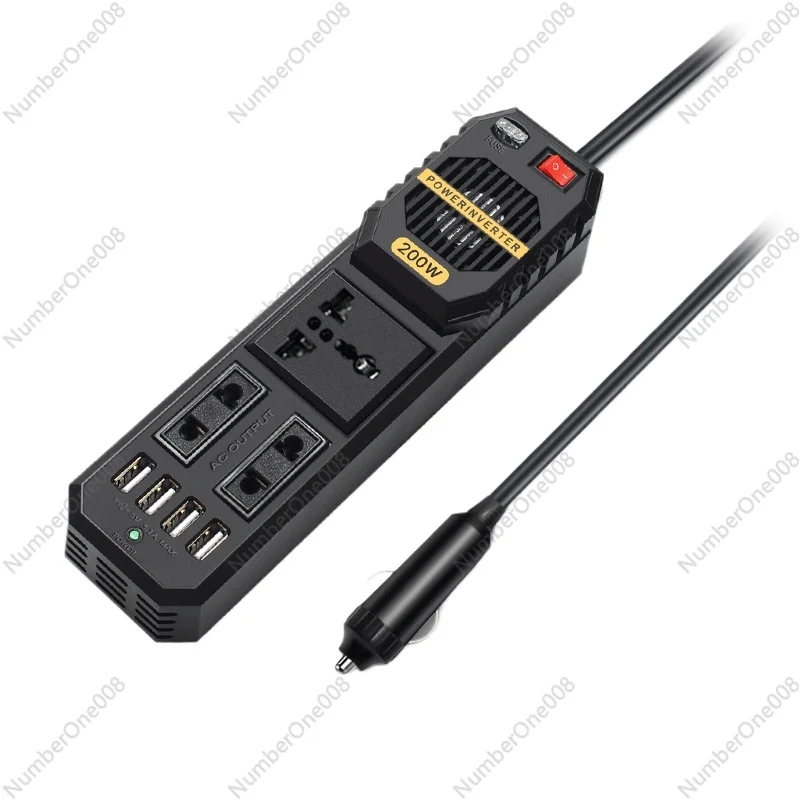 

200W Car Power Inverter DC 12V to AC 220V Converter with Dual Outlets for Vehicle Adapter Portable Charger