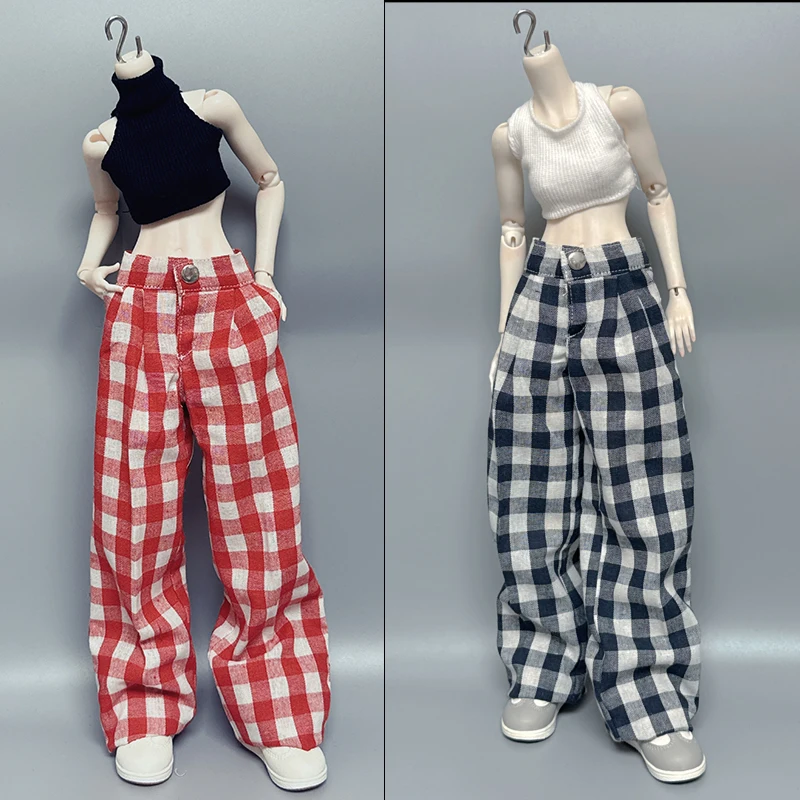 No Doll New 30/45/60cm Doll's Clothes for 1/3 1/4 1/6 Bjd Doll Pinstripe trousers Diy Girl Toys Dress Up Doll Accessories