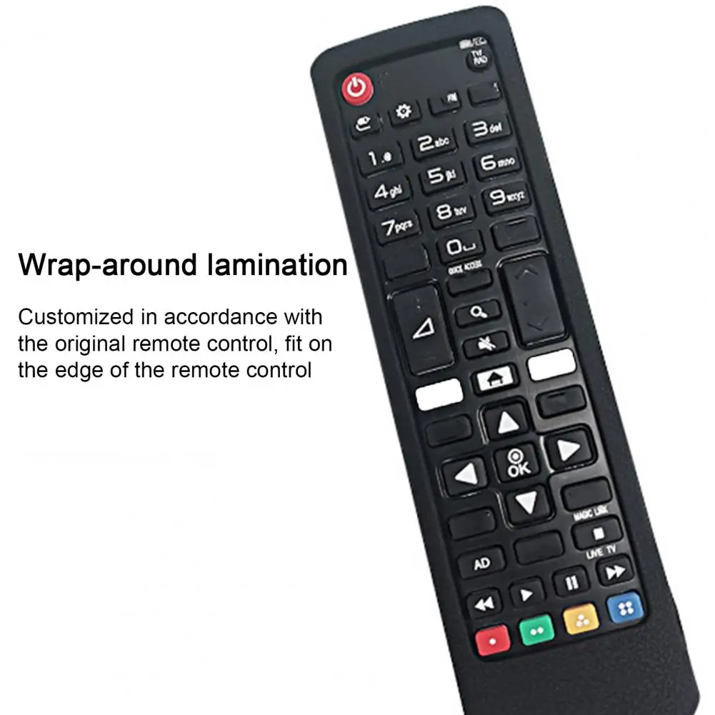 Lightweight Remote Control Cover Non Slip Full Useful TV Remote Control Silicone Case Protective Cover