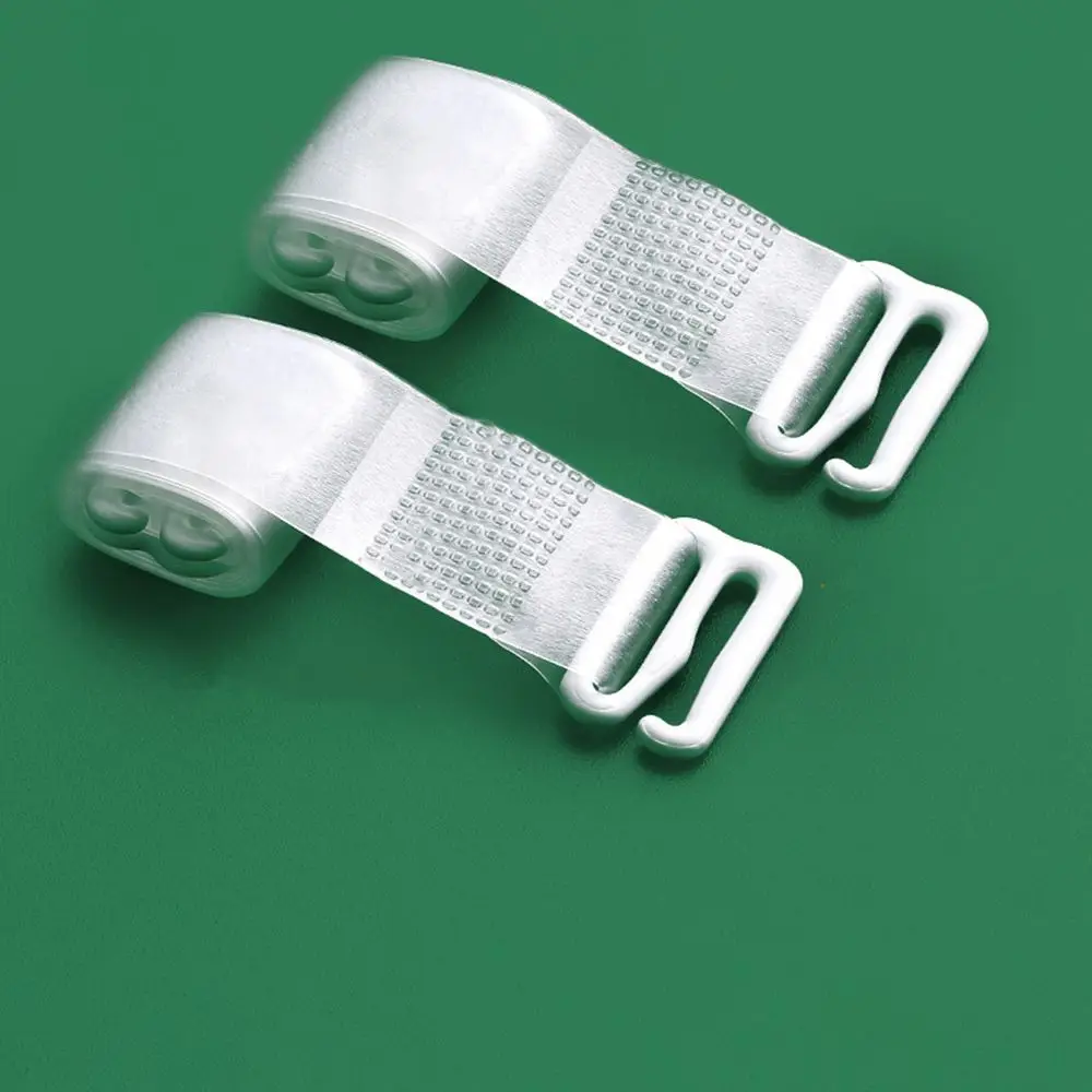Non-slip Invisible Straps Solid Color Adjustable Bra Belt Transparent Bra Straps Pectoral Girdle Invisible Shoulder Straps