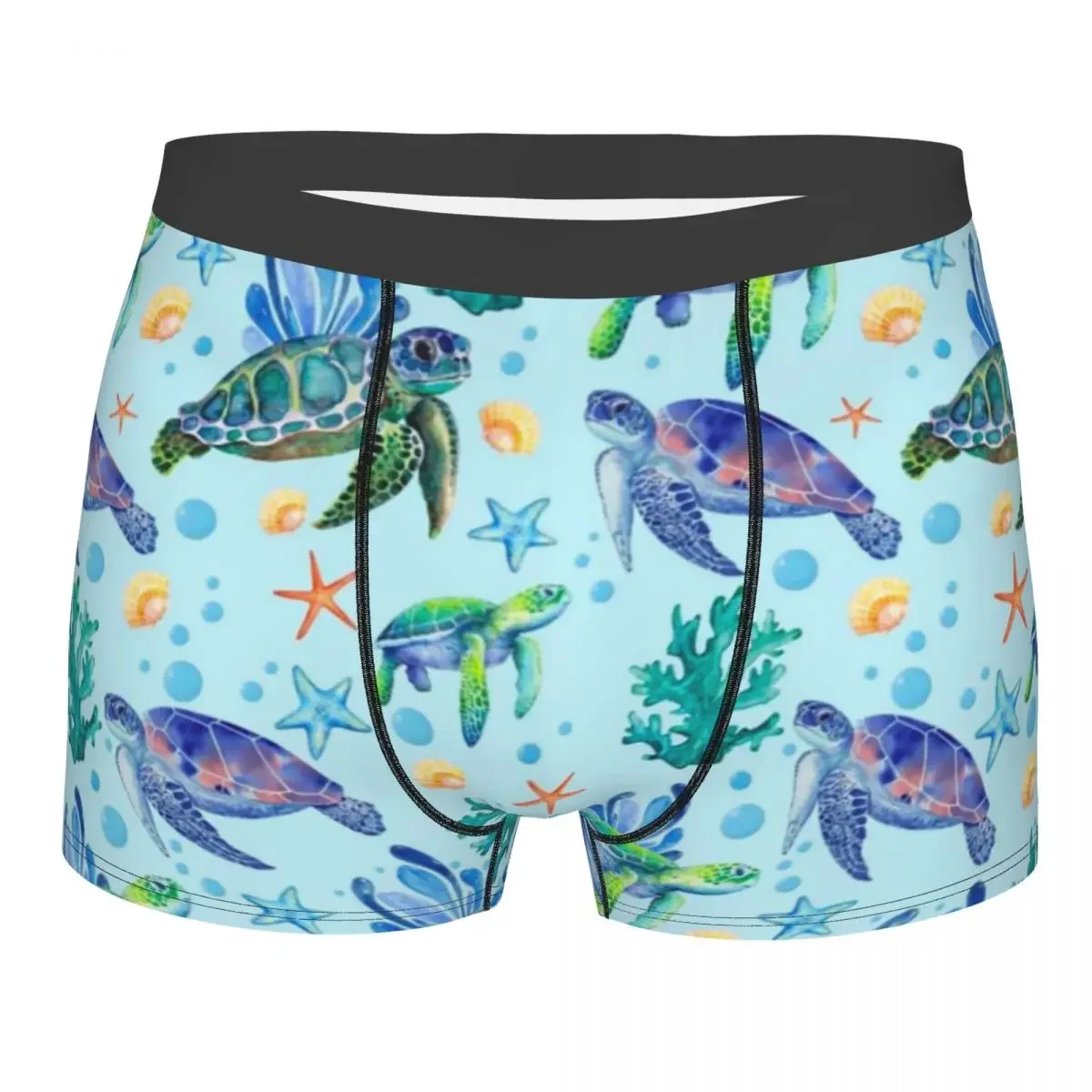 

Sea Turtles Underwear Male Sexy Printed Customized Sea Animal Boxer Shorts Panties Briefs Breathable Underpants