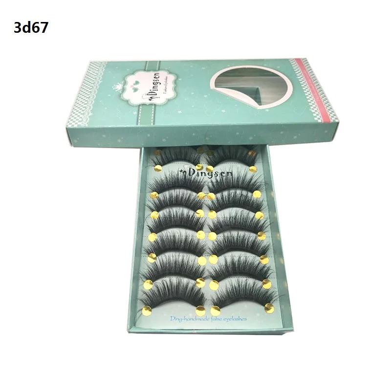 10 Paar dramatische falsche Wimpern 10–23 mm russische falsche Wimpern flauschige dichte DD Curl große Curling-Bogen-Wimpernverlängerungen – Detail 20
