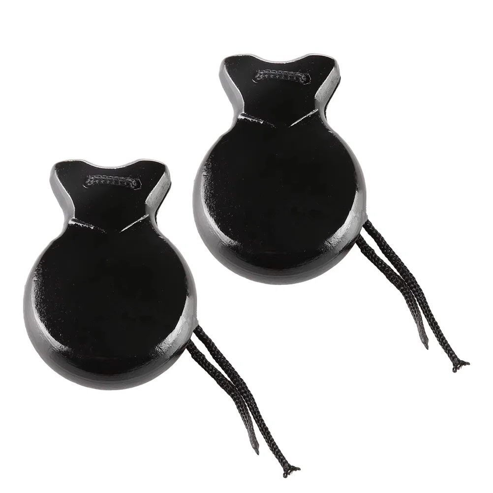 

1Pair Wooden Castanets Small Spanish Hand Percussion for Kids Musical Education Dance Performance Spanish Castanets