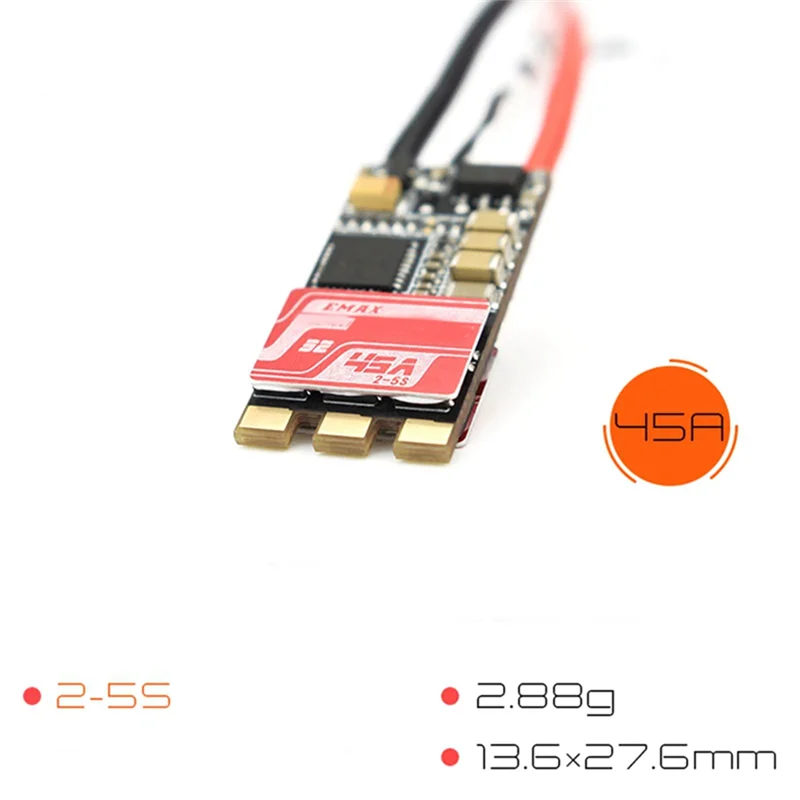 Emax For Crossfit Formula 45A BLHELI32 Mini Quad Racing Violence 2 5S Brushless High Speed Escs Replacement Accessories-X64A