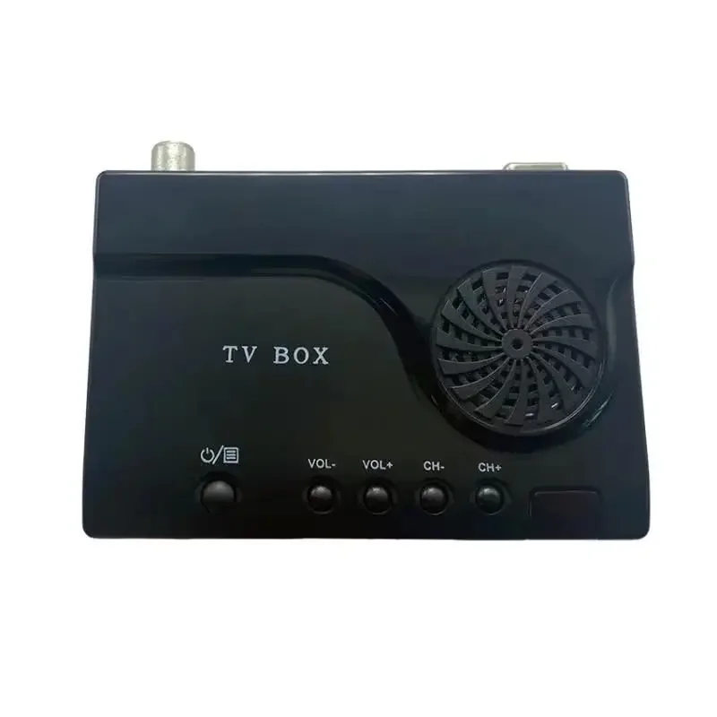 

AV/RF to /VGA set-top box converter monitor to watch TV cable analog signal with remote control horn