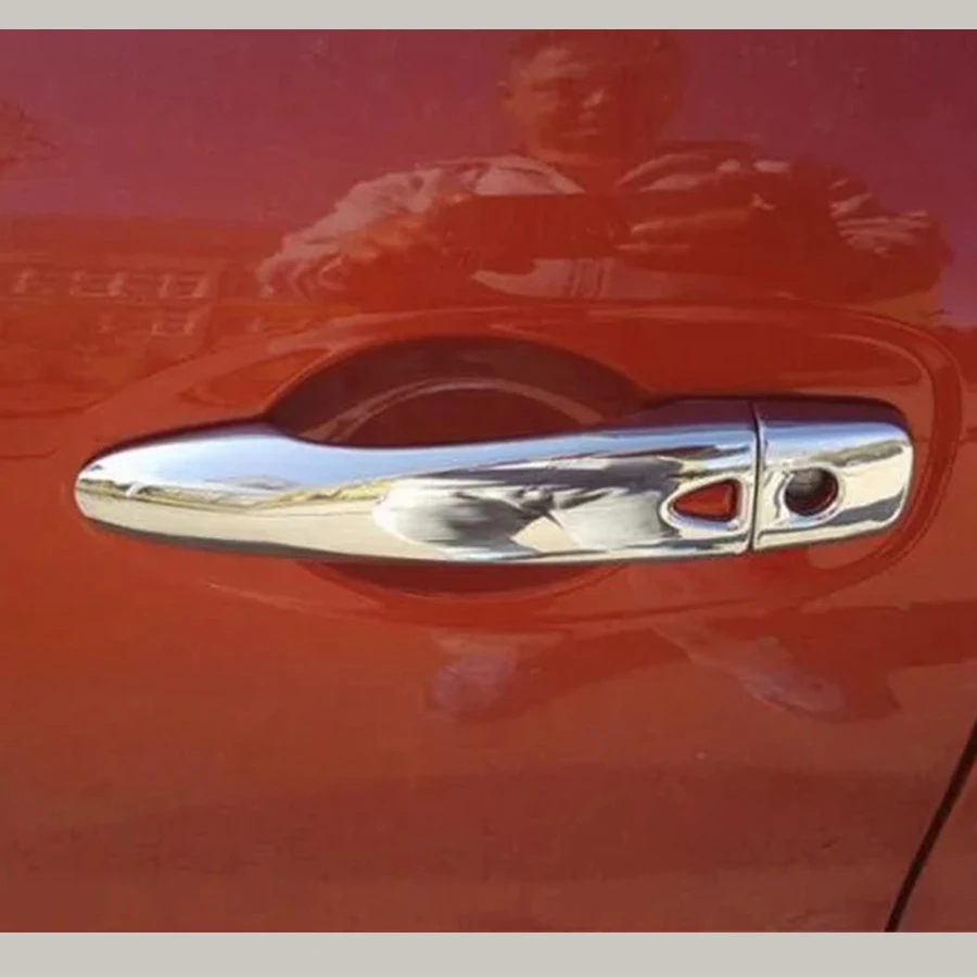 

ABS Chrome Door Pull Doorknob Handle Catch Decoration Cap Cover Trim Fit For Renault Kadjar 2016 - 2022 Car Accessories