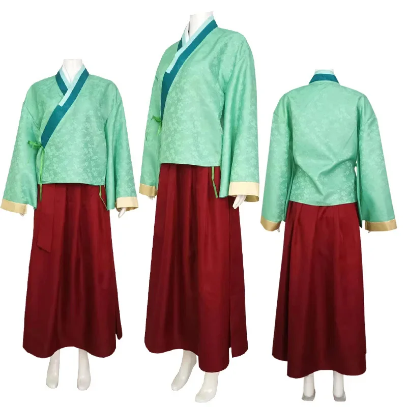 Anime Maomao Cosplay Kostüm Apotheker Tagebücher Kimono Mao Mao Uniform Outfits Halloween Karneval Party für Frauen