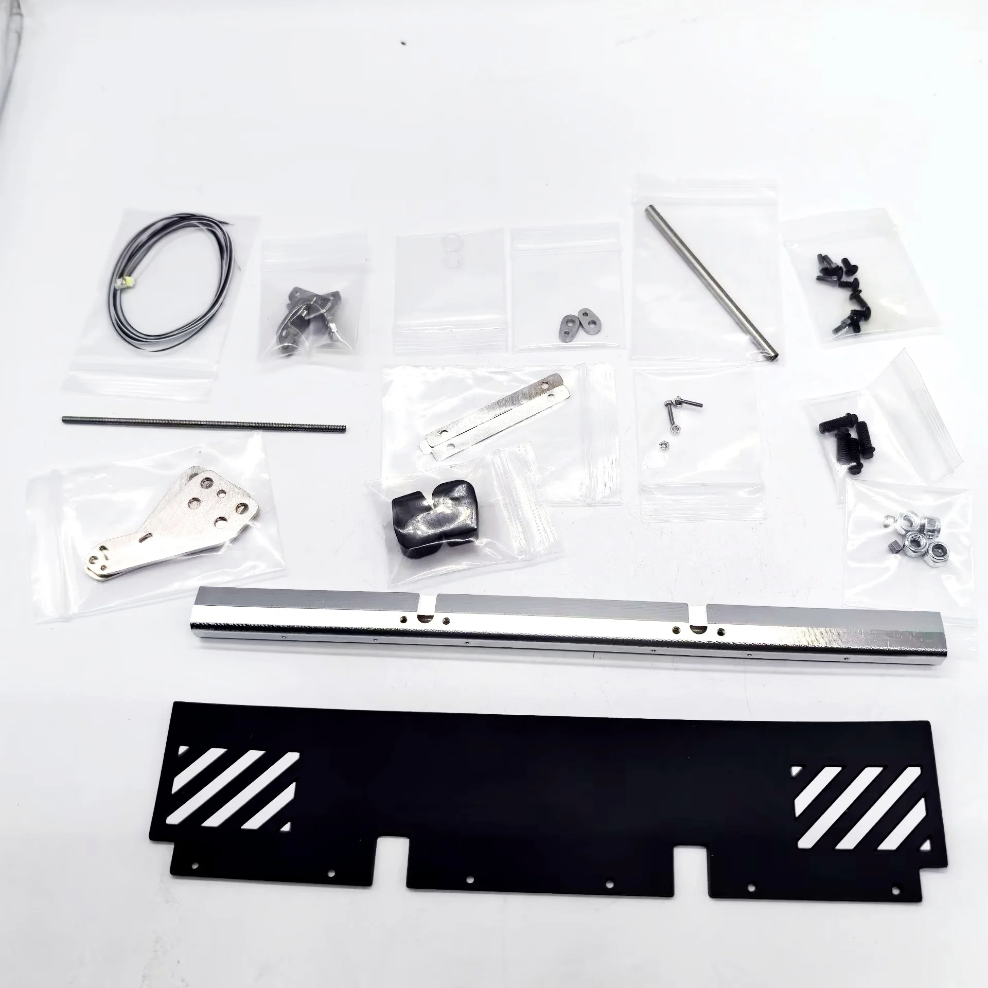 RC 1/14 LESU Metall-Heckstoßstange mit Lichtteilen für Tamiya Hydraulikbagger, Lader, Muldenkipper, für VOLVO Anhänger, Kipper, DIY-Teile – Detail 1