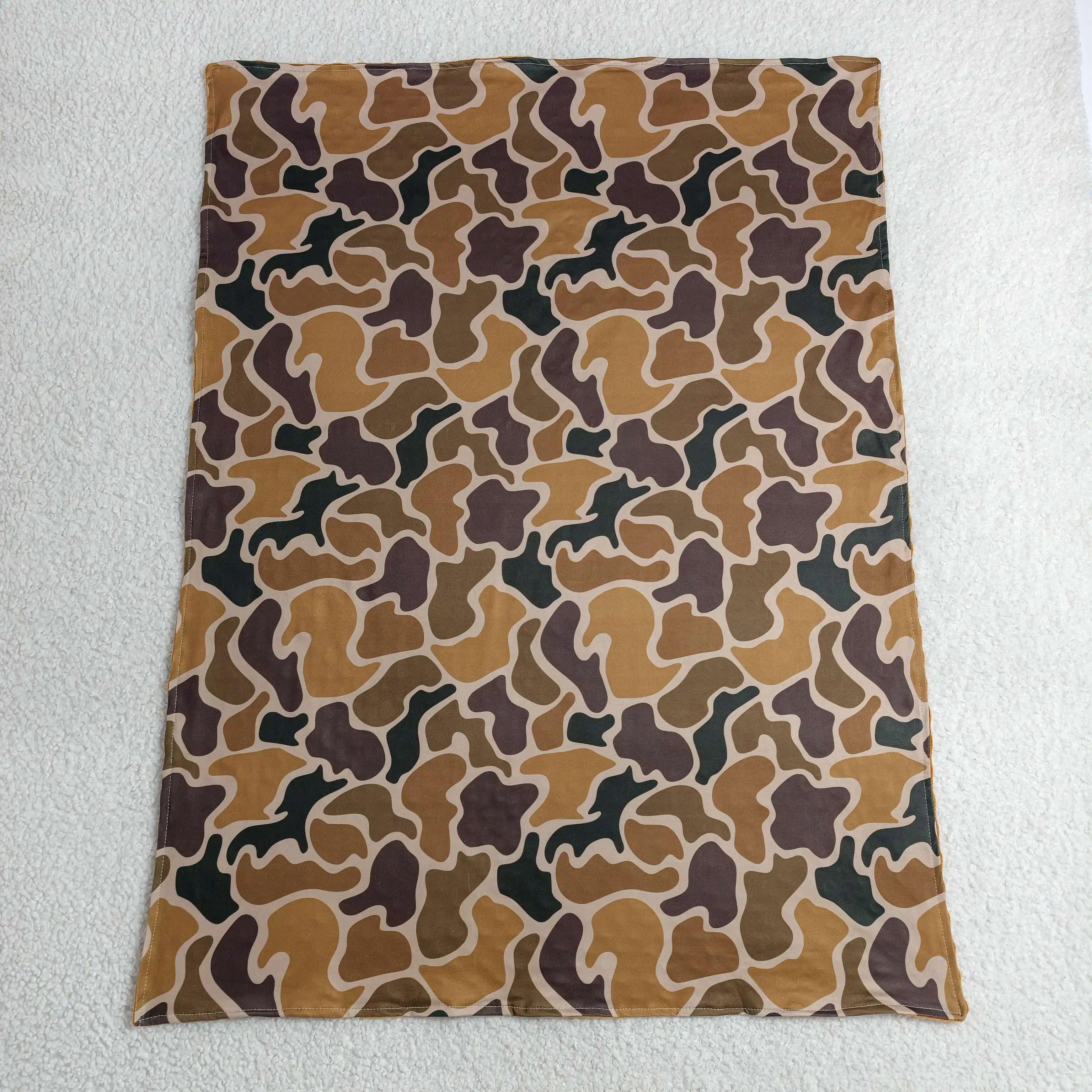 Wholesale Toddler Boys Flannel Blanket Baby Boy Children Thin Quilt Kids Brown Bedding Fleece