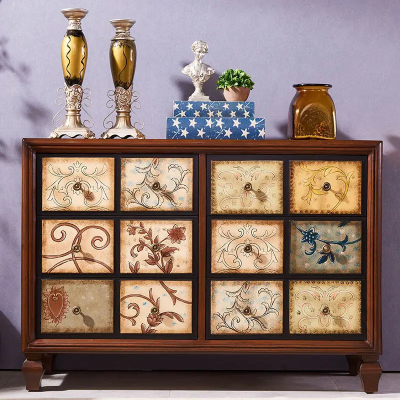 Painted chest of drawers Entry porch Partition cabinet Living room locker
