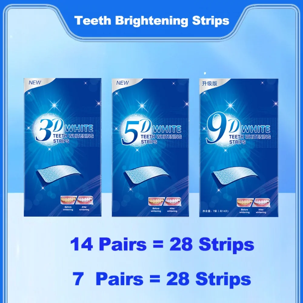 

3D/5D/9D Teeth Whitening Patch for Removing Smoke and Coffee Stains Whitening Patch for Oral Hygiene Care Teeth Cleaning Patch