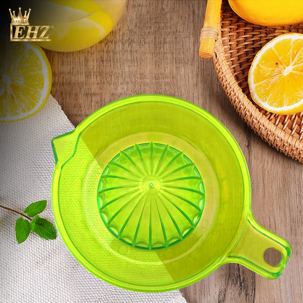 EHZ Lemon Squeezerjuicer Orange Manual Juicer Abs Non-Slip Lime Squeezer With Built-In Cup Simple Portable Home Outdoor Juicer