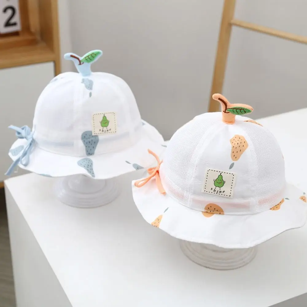 Fashion Cartoon Baby Sun Hat Anti-UV Breathable Baby Bucket Hat Thin Baby Cap Sun Visors Cap Summer