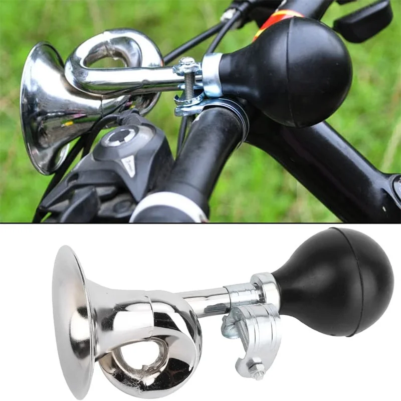 1/2 Peças Buzina de Ar Retrô para Bicicleta, Tipo Caracol, com Som Potente e Sonoro, Acessórios para Ciclismo de Montanha