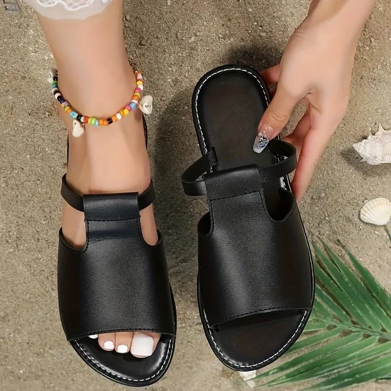 Vrouwen Platte Slippers 2024 Nieuwe Zomer Slippers Mode Vrouwen Schoenen Outdoor Strandflats Slippers Glijbanen Vrouwen Zapatos De Mujer