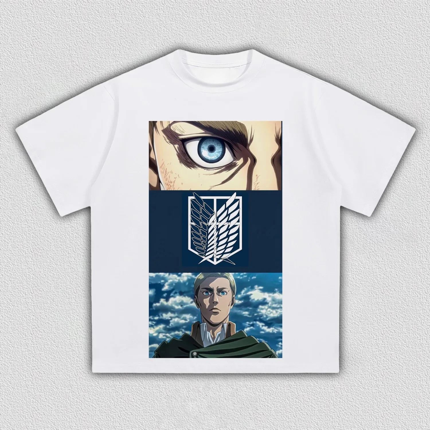 Attack on Titan Erwin Smith Anime Printing T-shirt Men's Clothing Women's 2026 Summer New High Quality Cotton T Shirt