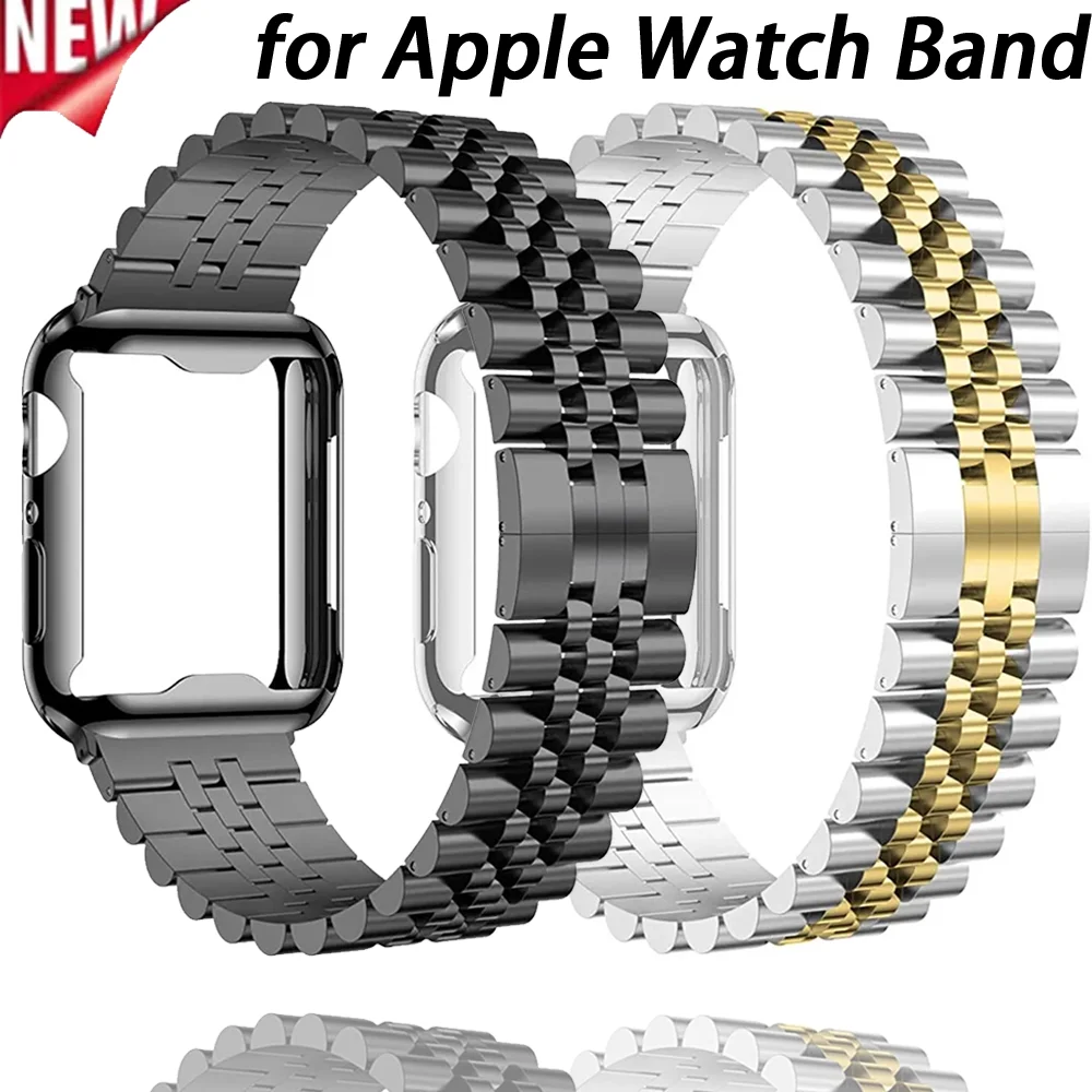 حزام معدني + حافظة تي بي يو لساعة أبل باند 49 مللي متر 45 مللي متر 44 مللي متر 40 مللي متر 41 مللي متر 46 مللي متر 42 مللي متر معصمه iWatch Ultra 10 9 8 7 6 5 4 SE حزام