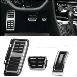 Car styling Footrest Brake Pedals Pads Fit For  GOLF 7 GTi MK7 Lamando POLO A05 Passat B8 Skoda Rapid Octavia 5E 5F A7  2014+