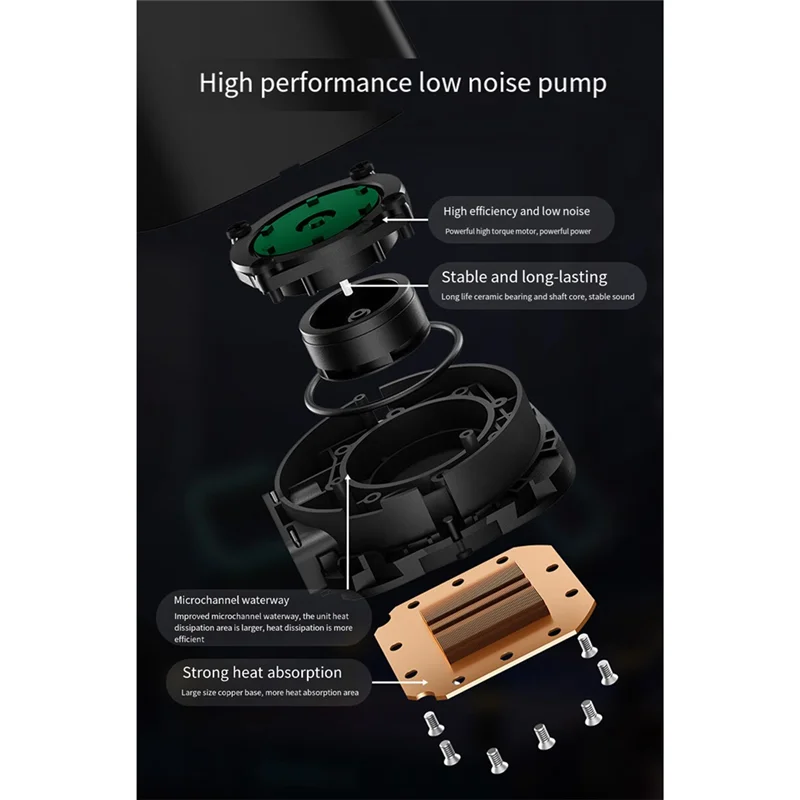 Радиатор процессора компьютера LS520 SE Цифровой жидкостный охладитель процессора AIO емкостью 240 мм с двухкамерным насосом 4-го поколения, вентиляторы ARGB Радиатор процессора компьютера LS520 SE Цифровой жидкостный охладитель процессора AIO емкостью 240 мм с двухкамерным насосом 4-го поколения, вентиляторы ARGB