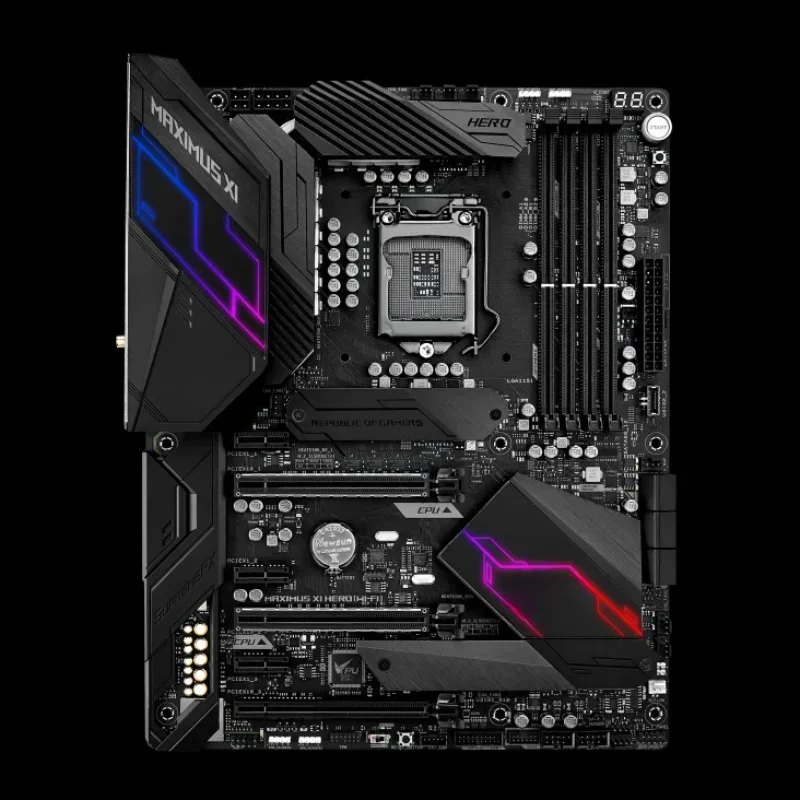 محاصر للوحة ASUS ROG MAXIMI XI HERO (WI-FI) Gaming Deluxe Z390 الرئيسية