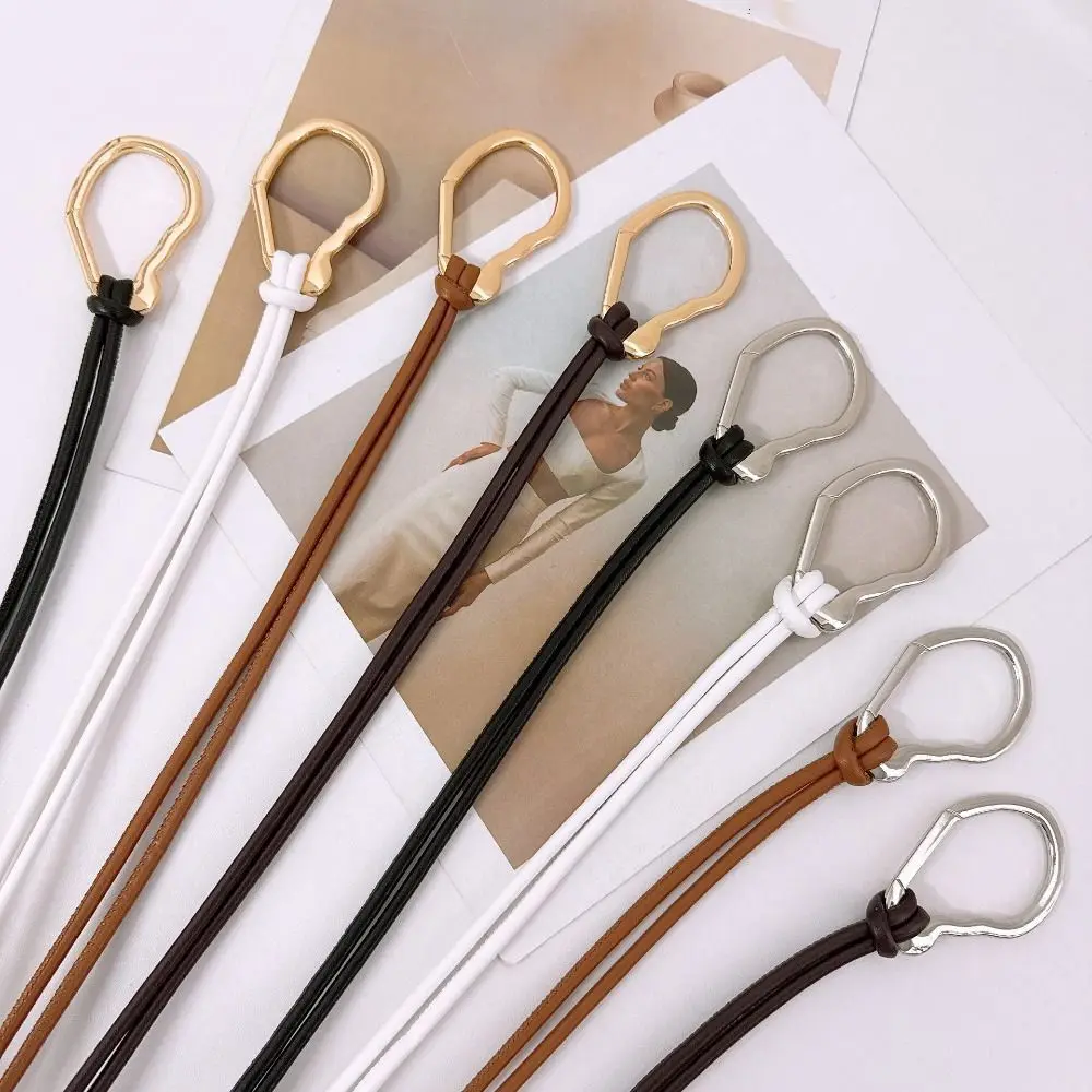 أنيق التخسيس الجلود حبل الخصر سلسلة تنوعا متعددة الاستخدام التنانير غطاء الخصر بسيط أنيق الخصر مقصوص حزام الطرف #1