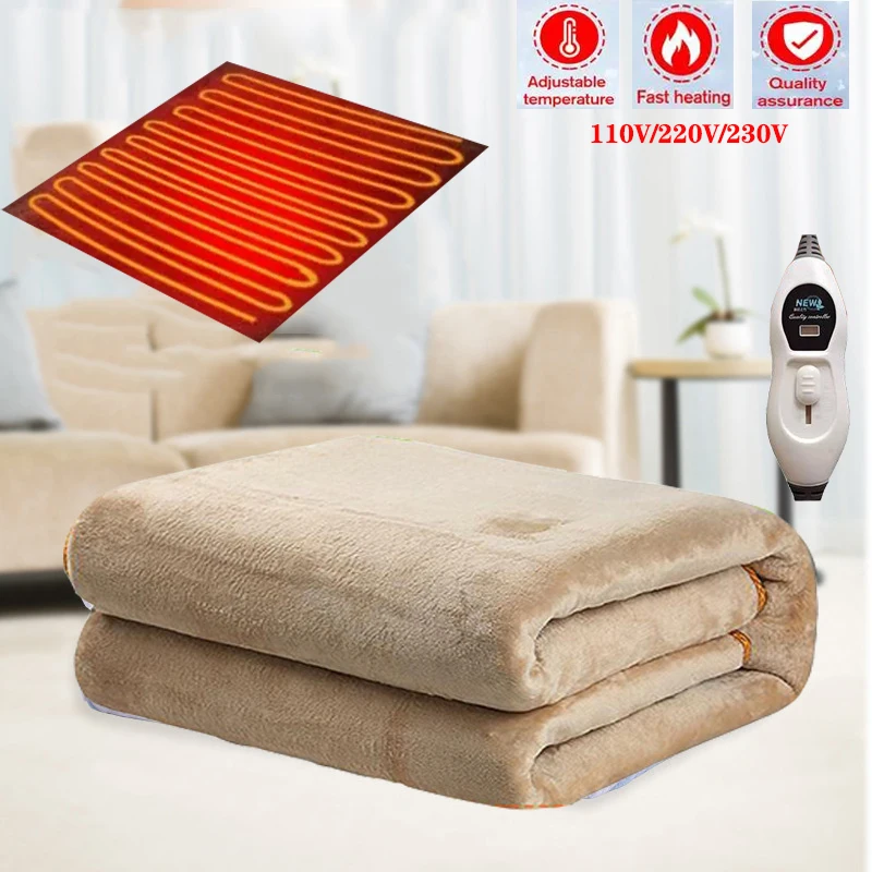 

Electric Blanket 220v/110v Home Bed Sheet Thermal Heaters Mat Heating Mattress Winter Thermostat Body Warmer Ddouble Cushion Pad