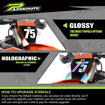 適用於 Honda CRF250X 2004 2005 2006 2007 2008 2009 2010 2011 2012 CRF 250 X CRF 250X 摩托車圖形貼紙客製化套裝 10 最佳銷售 本田 CRF 250 2012 - №5