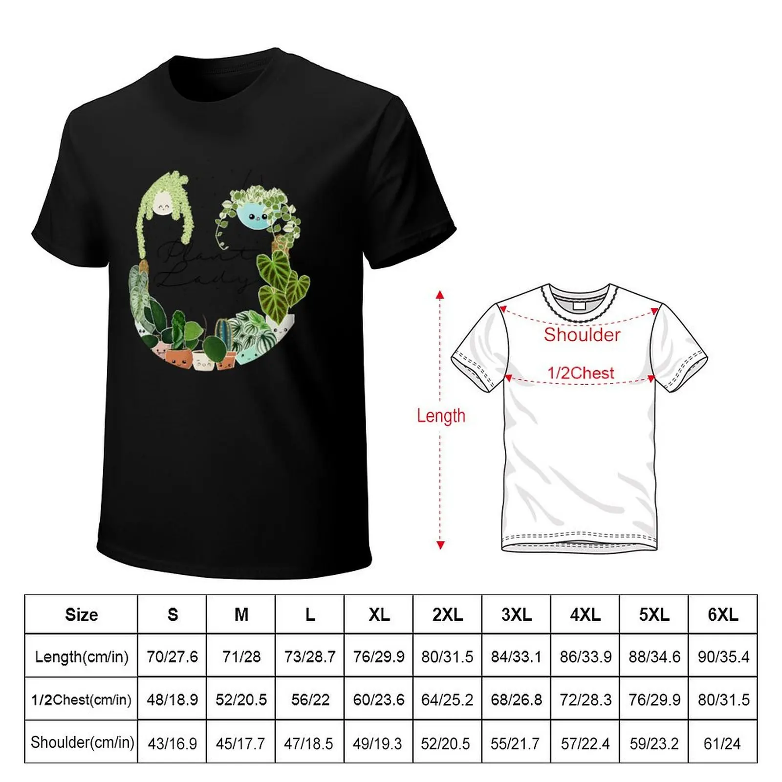 Plant Lady T-Shirt Casual Fashion Print Tee Top