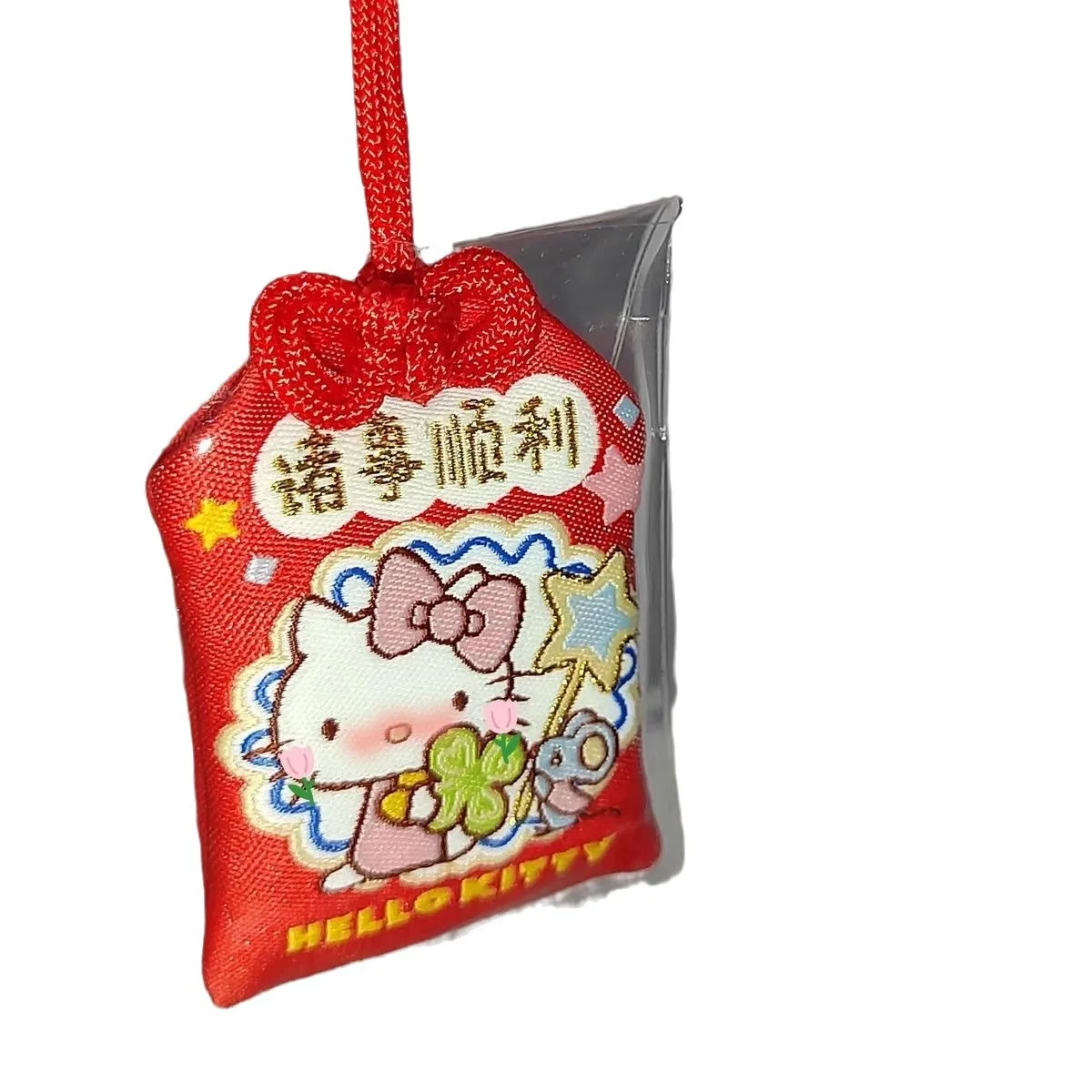 Sanrio Hello Kitty New Year's Peace Charm Kawaii Kuromi Sanrio Anime Lucky Cute Embroidered Pendant Cartoon Doll Girl Toy