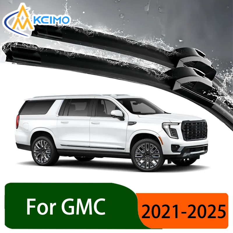 

Silent Black Front Rear Wiper Blades Set for GMC Yukon XL 2021-2025 2022 Auto Windscreen Windshield Window Wiper Accessories