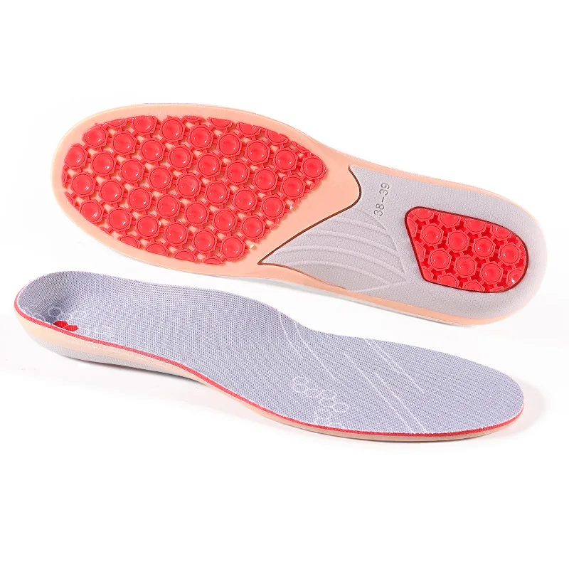 Anti-roll Sports Insoles TPU Arch Protection Shock-absorbing Special Basketball Running Insoles For Men