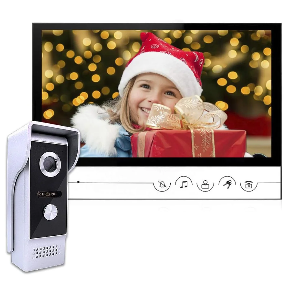 9" Tuya HD Video Door Phone Kits Password Unlock Door Access Control System 125KHz RFID Keypad Metal Case Doorbell System