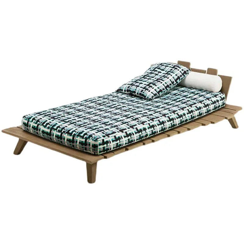 wood bed villa courtyard garden bed and breakfast outdoor preservative wood deck chair hotel swimming pool beach bed
