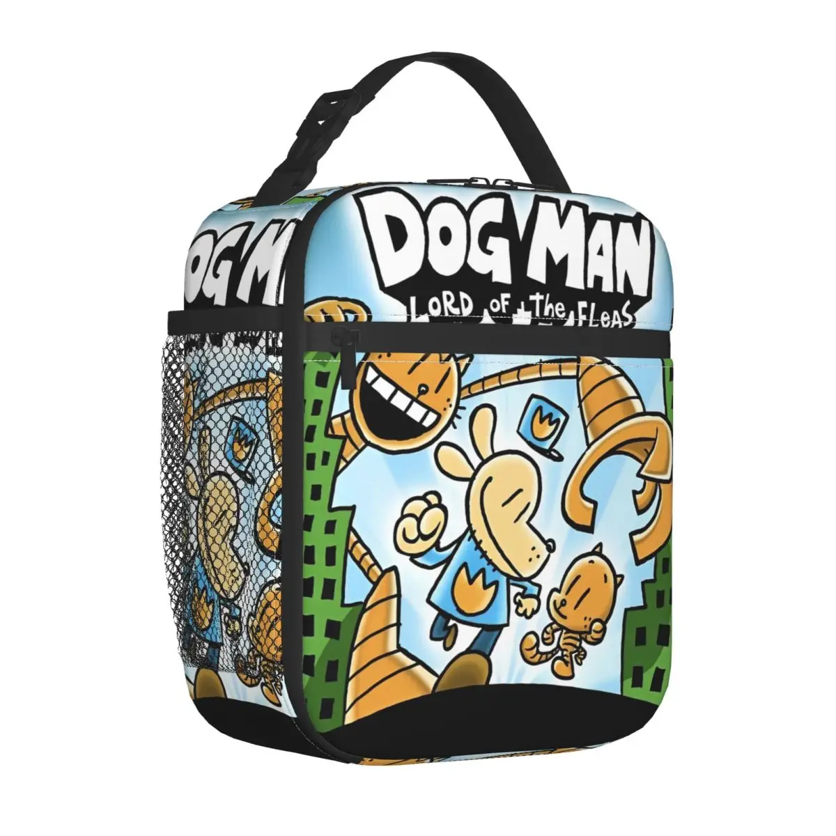 Dog Man Petey Cat Insulated Lunch Bag Cooler Bag Meal Container Anime Cartoon High Capacity Lunch Box Tote Men Women Work Picnic