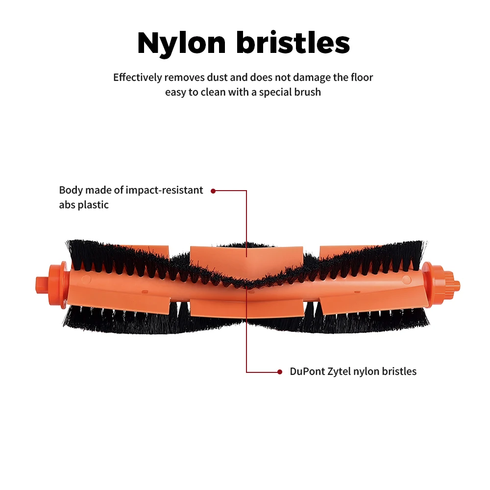 Peças sobressalentes da escova principal para xiaomi stytj02ym/mop 2s/pro/p/3c/viomi se v2 v2pro/v3/s12/s10 acessórios de peças de aspirador de pó