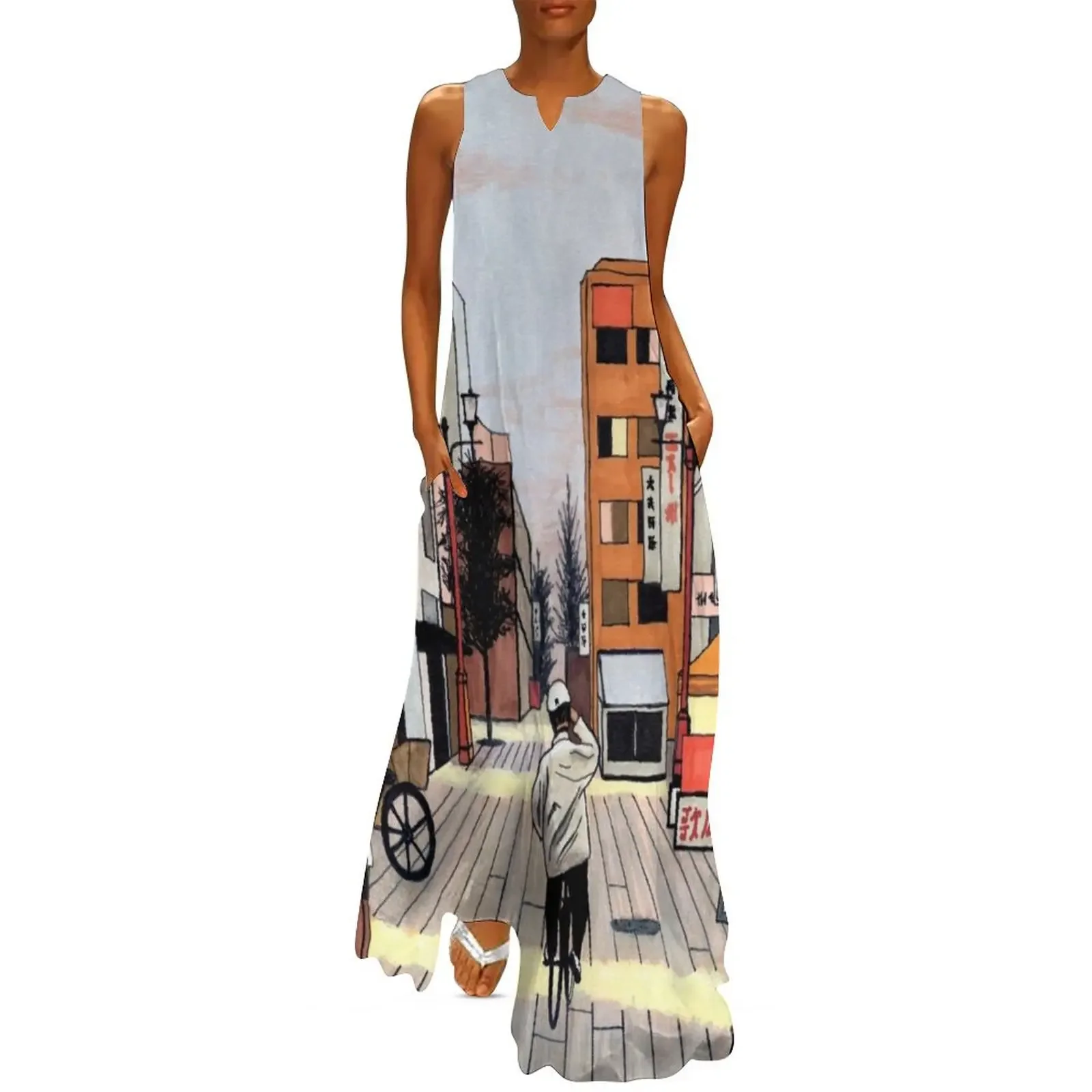 

Early Morning Ride in Japan Long Dress summer dress woman 2025 Clothing elegant dress